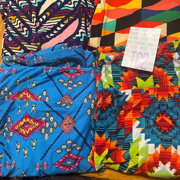 LuLaRoe TC2 leggings lot of 6 pair - Picture 2 of 3